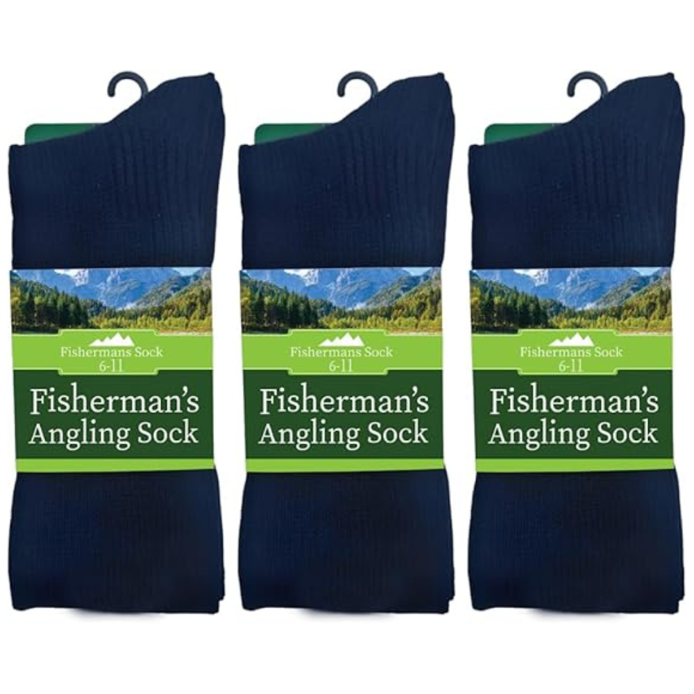 3 Pairs Mens Thermal Socks Thick and warm Boot Wool Fishing Socks, 6-11