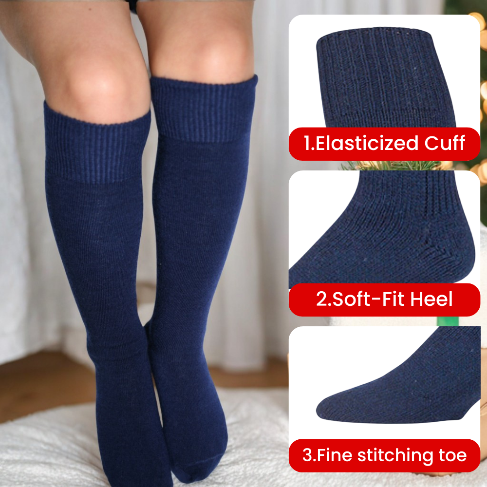 3 Pairs Mens Thermal Socks Thick and warm Boot Wool Fishing Socks, 6-11