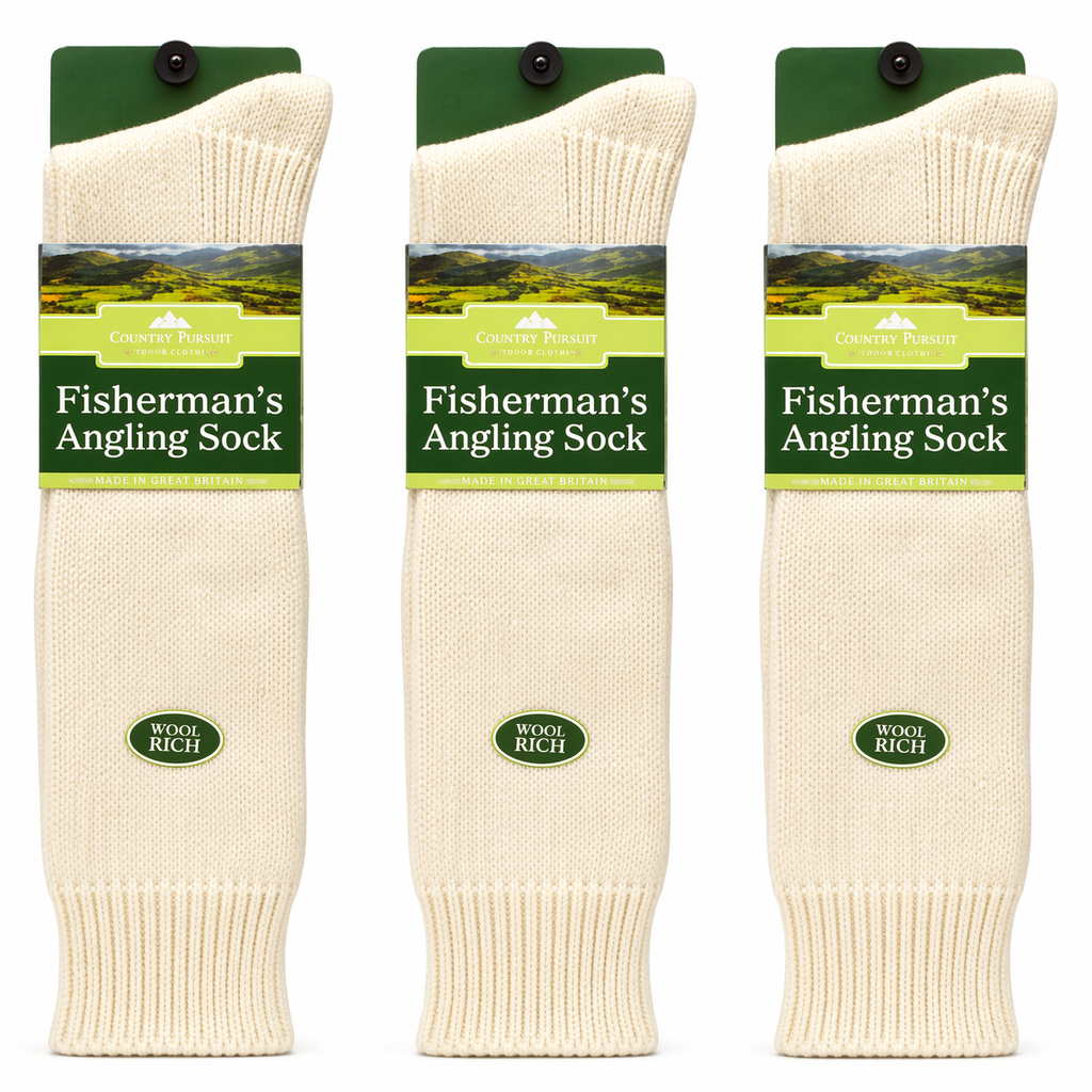3 Pairs Mens Thermal Socks Thick and warm Boot Wool Fishing Socks, 6-11