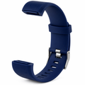 ID115 Plus Silicone Replacement Watch Strap ( Black , Green , Blue ) .